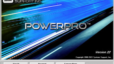 PowerPro login screen
